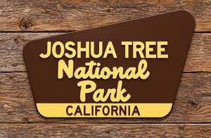 Joshua Tree National Park Sign California Hike Trail Outdoors Camp